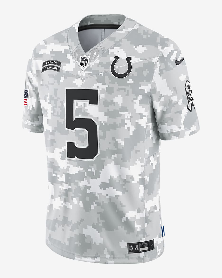 Anthony Richardson Indianapolis Colts Salute to Service Men s Nike Dri FIT NFL Limited Jersey. Nike